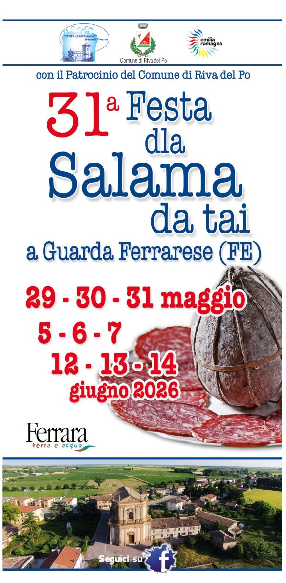 Festa dla Salama 2026 a Guarda Ferrarere Festa Salama da tai 2026